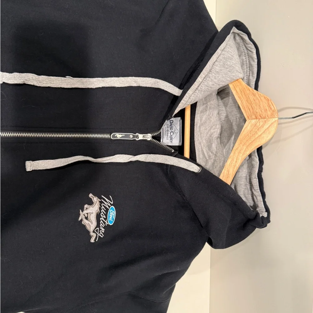 Ford Mustang Black Hoodie Jacket - Picture 6 of 9